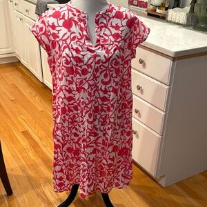 Roller Rabbit Pink and White Dress